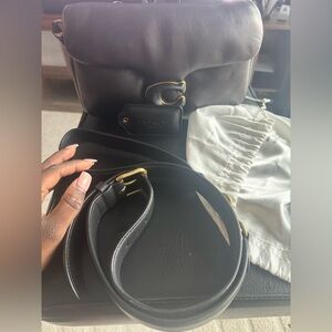 Coach Black Pillow Tabby Leather Crossbody Bag